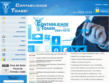 Tablet Screenshot of contabilidadetoassi.com.br